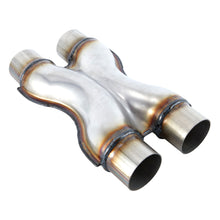 Laden Sie das Bild in den Galerie-Viewer, Exhaust X Pipe, Universal 2.25”/2.5“/3" Dual Inlet/Outlet Stainless Steel Crossover X Pipe 12" Long