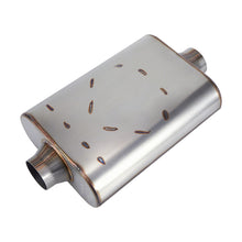 Load image into Gallery viewer, Universal Muffler Single 409 Stainless Steel Performance Muffler for Cars Trucks, 2.5" Inlet/Outlet/3" Inlet/Outlet, Overall Length 17"