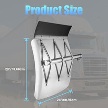 Load image into Gallery viewer, Quarter Fenders Set with Tube 24" x 24"/27”, Deluxe Stainless Steel, Triangle Bracket and Mounting Hardware Included, Right Left, Fit for Semi Truck Universal Fit