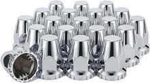 Laden Sie das Bild in den Galerie-Viewer, 33mm x 2 7/8" Lug Nut Covers Push-On Standard, ABS Chrome Plastic Lug Nut Cover for Semi Trucks Trailers, 20/40/60 Pack
