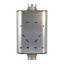 Load image into Gallery viewer, Universal Muffler Single 409 Stainless Steel Performance Muffler for Cars Trucks, 2.5" Inlet/Outlet/3" Inlet/Outlet, Overall Length 17"