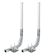 Laden Sie das Bild in den Galerie-Viewer, 1 Pair of Boat Trailer Guide L Shaped, 31"-48" Adjustable Design Trailer Guide Ons Galvanized Steel for Boat, Fishing Boat, Sailboat Trailer, White/Black