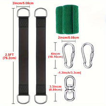 Laden Sie das Bild in den Galerie-Viewer, Extra Long Tree Swing Straps Holds, 1/2.5/5/8/10FT Tree Swing Hanging Kit with Tree Protector Perfect for Swings & Hammocks, Easy Fast Installatio