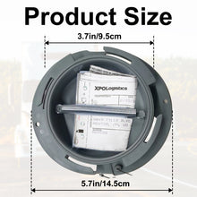 Laden Sie das Bild in den Galerie-Viewer, Trailer Document Holder with Wire Attached Cover for Truck, ABS Plastic Document Holder Kit, Trailer Registration Card Holder, Opaque Gray