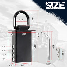 Load image into Gallery viewer, Heavy-Duty Trailer Stake Pocket D Rings with Anti-Loss Cord, Adjustable Stake Pocket Tie-Down Utility for Flatbed Trucks and Trailers, 4 Adjustable Holes, 4/8 Pack, Black/Silver