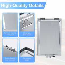 Laden Sie das Bild in den Galerie-Viewer, Truck and Trailer Aluminum Manifest Box Holder with Stainless Steel Hinges and Latch Waterproof Document Holder Kit for Truck and Trailer