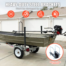 Laden Sie das Bild in den Galerie-Viewer, 1 Pair of Boat Trailer Guide L Shaped, 40"-48" Adjustable Design Trailer Guide Ons Galvanized Steel for Boat, Fishing Boat, Sailboat Trailer, Silver