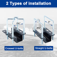 Cargar imagen en el visor de la galería, Boat Trailer Guide, 40"/48"/60" Adjustable Trailer Guide Ons Electro-Galvanized Steel with PVC Pipes for Ski Boat, Fishing Boat, Sailboat Trailer, Black/White