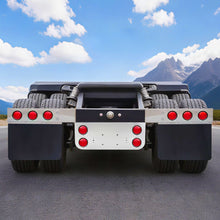 Laden Sie das Bild in den Galerie-Viewer, Tail Light Panel Stainless Steel with Four 4.51" Light Round Cutouts Rear Light Panel for Semi Truck