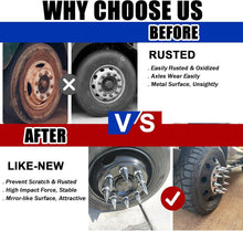 Load image into Gallery viewer, 33mm x 4 3/4" Chromed Spike Lug Nuts Covers Thread-On,ABS Chrome Plastic Caps Pointed Screw On Lug Nut Cover for Semi Trucks, Pack of 20/40/60 PCS