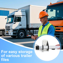 Laden Sie das Bild in den Galerie-Viewer, Trailer Document Holder Registration Card Box with End Caps Waterproof Aluminum 1-5/8" x 9-7/16" Tube Style for Truck and Trailer