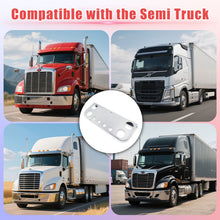 Laden Sie das Bild in den Galerie-Viewer, Tail Light Panel Stainless Steel with Four 4.49" and Four 2.31" Light Round Cutouts Rear Light Panel for Semi Truck