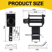 Laden Sie das Bild in den Galerie-Viewer, Heavy-Duty Trailer Stake Pocket Winch 5400 LBS with Anti-Loss Cord, Adjustable Stake Pocket Tie-Down Utility for Flatbed Trucks and Trailers, 4 Adjustable Holes, 4 Pack (Winch)