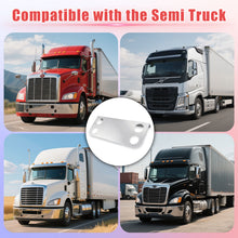 Laden Sie das Bild in den Galerie-Viewer, Tail Light Panel Stainless Steel with Four 4.51" Light Round Cutouts Rear Light Panel for Semi Truck