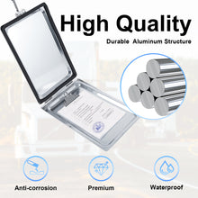 Laden Sie das Bild in den Galerie-Viewer, Truck and Trailer Aluminum Manifest Box Holder with Stainless Steel Hinges and Latch Waterproof Document Holder Kit for Truck and Trailer