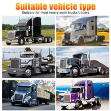 Load image into Gallery viewer, Mud Flap Hanger Set Carbon Steel Black Coated Finish, 30" Length Rear Bar for Semi Trucks, 1-1/8" - 2.5" Bolt Spacing Spring Loaded Straight Mud, Black