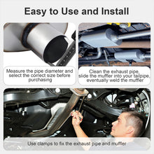 Load image into Gallery viewer, Exhaust Muffler Universal 2.25"/3" Inlet/Outlet, Overall Length 20" 409 Stainless Straight-Through Performance Muffler for Cars Trucks