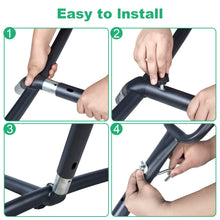 Laden Sie das Bild in den Galerie-Viewer, Double Hammock Comfortable with Stand for Hanging Sturdy 440lbs Capacity Hammock for Camping Outside Garden Outdoor Indoor Patio Backyard, Blue and Green