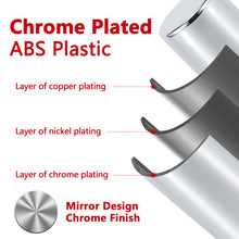 Laden Sie das Bild in den Galerie-Viewer, Front Axle Cover Kits Chrome ABS Plastic with 33mm Thread-on Flange Nut Covers for Semi Trucks in Pairs, 2 Set