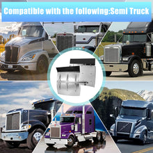 Load image into Gallery viewer, Quarter Fenders Set with Tube 24" x 24"/27”, Deluxe Stainless Steel, Triangle Bracket and Mounting Hardware Included, Right Left, Fit for Semi Truck Universal Fit