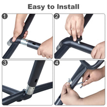 Laden Sie das Bild in den Galerie-Viewer, Double Hammock Comfortable with Stand for Hanging Sturdy 440lbs Capacity Hammock for Camping Outside Garden Outdoor Indoor Patio Backyard, Brown and White