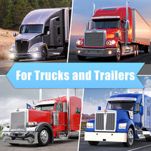 Load image into Gallery viewer, ABS Chrome Plastic Front Axle and Rear Cover Kits with 33mm Push-on Flange Nut Covers for Semi Trucks in Pairs, Spiked, 2+4 Set