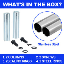 Laden Sie das Bild in den Galerie-Viewer, Steel Universal Quarter Fender Mount Post Fits for Semi Trucks, Pair 8" Semi Truck Fender Mount Posts