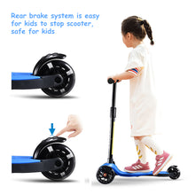 Laden Sie das Bild in den Galerie-Viewer, Hishine Kick Scooter for Kids with 3 Light up Wheels and Adjustable Height for 2-7 Years Old Ages Girls Boys Toddlers & Children,Lean to Steer, 3-Wheeled Scooters