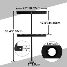 Cargar imagen en el visor de la galería, Vertical Hand Rack for Enclosed Landscaping Truck Trailer Garage or Shed Walls Holds 6 Tools for Shovels, Rakes, Hoes, Open Trailer Storage
