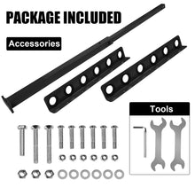 Cargar imagen en el visor de la galería, Vertical Hand Rack for Enclosed Landscaping Truck Trailer Garage or Shed Walls Holds 6 Tools for Shovels, Rakes, Hoes, Open Trailer Storage
