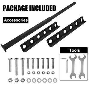 Vertical Hand Rack for Enclosed Landscaping Truck Trailer Garage or Shed Walls Holds 6 Tools for Shovels, Rakes, Hoes, Open Trailer Storage