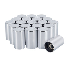 Load image into Gallery viewer, 33mm Lug Nut Covers Screw On, 33mm x 3 1/2 inch Chrome ABS Plastic Cylinder Nut Covers Thread On Lug Nut Covers Kits for Semi Trucks Trailers, 20/40/60 Pack
