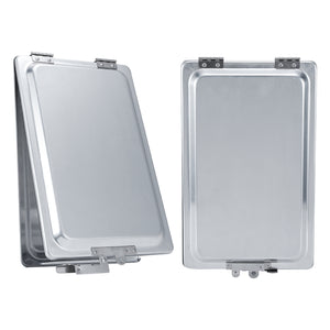 Truck and Trailer Aluminum Manifest Box Holder with Stainless Steel Hinges and Latch Waterproof Document Holder Kit for Truck and Trailer