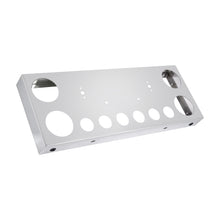 Cargar imagen en el visor de la galería, Tail Light Panel Stainless Steel with Four 4.49" and Six 2.76" Light Round Cutouts Rear Light Panel for Semi Truck

