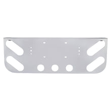 Load image into Gallery viewer, Tail Light Panel Stainless Steel with Four 4.2&quot;x2.54&quot; Light Ovals and Three 2.31&quot; Light Round Cutouts Rear Light Panel for Semi Truck
