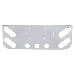 Tail Light Panel Stainless Steel with Four 4.2"x2.54" Light Ovals and Three 2.31" Light Round Cutouts Rear Light Panel for Semi Truck