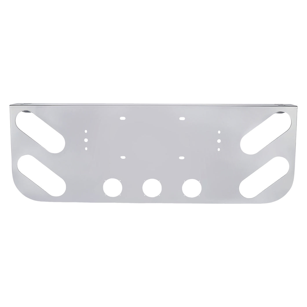 Tail Light Panel Stainless Steel with Four 4.2