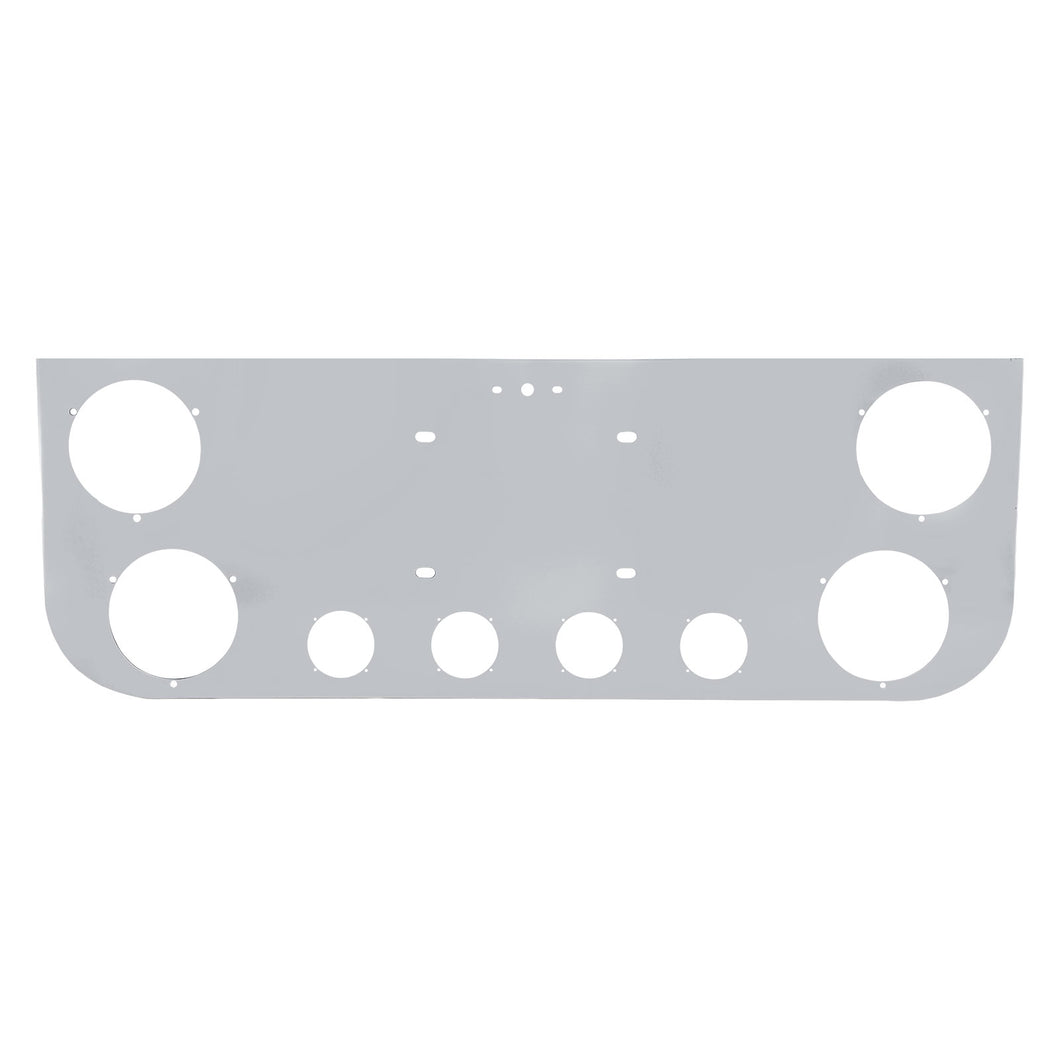 Tail Light Panel Stainless Steel with Four 4.49