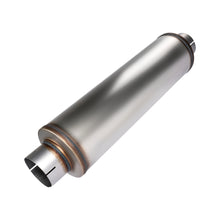 Laden Sie das Bild in den Galerie-Viewer, Muffler Universal Stainless Steel Muffler Tip Straight-Through Performance for Cars Trucks, 4&quot;/5“ Inlet/Outlet, Overall Length 30&quot;
