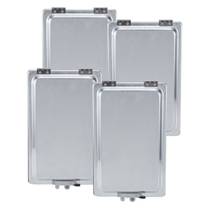Truck and Trailer Aluminum Manifest Box Holder with Stainless Steel Hinges and Latch Waterproof Document Holder Kit for Truck and Trailer