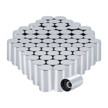 Load image into Gallery viewer, 33mm Lug Nut Covers Screw On, 33mm x 3 1/2 inch Chrome ABS Plastic Cylinder Nut Covers Thread On Lug Nut Covers Kits for Semi Trucks Trailers, 20/40/60 Pack
