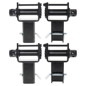 Heavy-Duty Trailer Stake Pocket Winch 5400 LBS with Anti-Loss Cord, Adjustable Stake Pocket Tie-Down Utility for Flatbed Trucks and Trailers, 4 Adjustable Holes, 4 Pack (Winch)