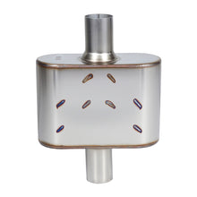 Laden Sie das Bild in den Galerie-Viewer, Universal Muffler Single Stainless Steel Performance Muffler for Cars Trucks, 2.25&quot; Inlet/Outlet/2&quot;Inlet/Outlet/2.5&quot;Inlet/Outlet/3&quot;Inlet/Outlet, Overall Length 13&quot;
