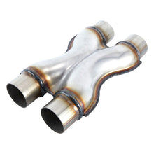 Cargar imagen en el visor de la galería, Exhaust X Pipe, Universal 2.25”/2.5“/3&quot; Dual Inlet/Outlet Stainless Steel Crossover X Pipe 12&quot; Long
