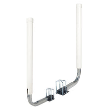 Load image into Gallery viewer, 1 Pair of Boat Trailer Guide L Shaped, 40&quot;-48&quot; Adjustable Design Trailer Guide Ons Galvanized Steel for Boat, Fishing Boat, Sailboat Trailer, White and Silver
