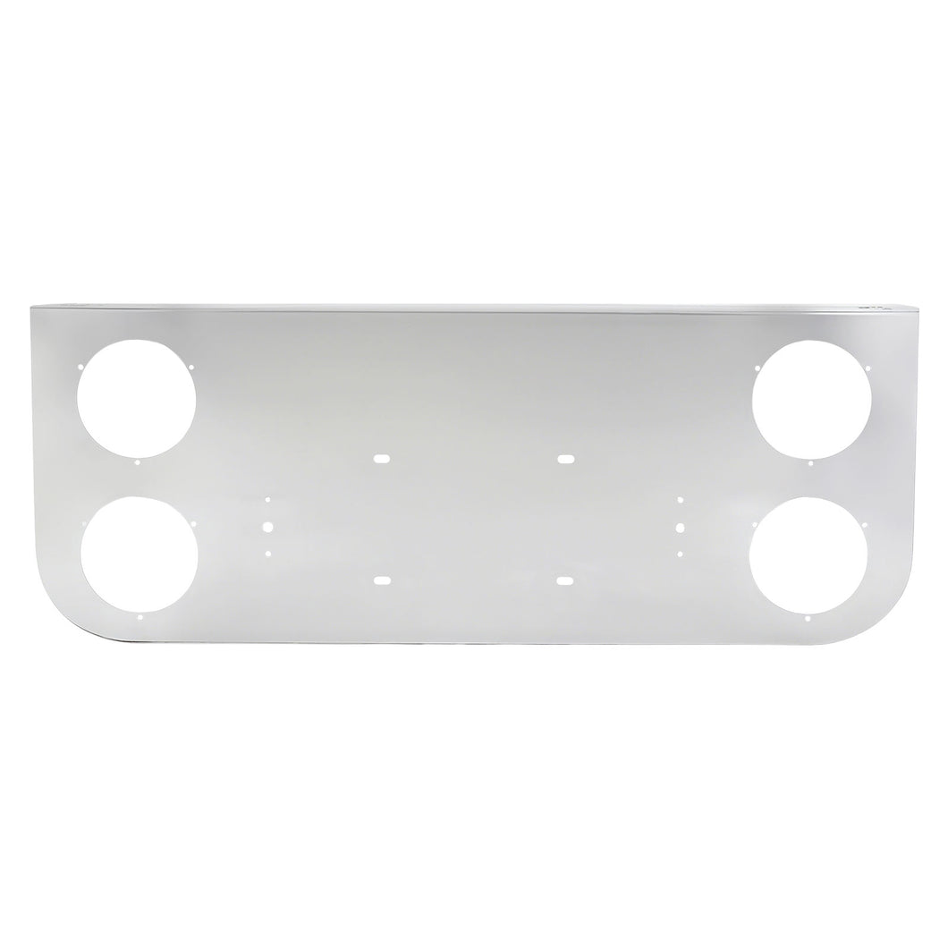 Tail Light Panel Stainless Steel with Four 4.51