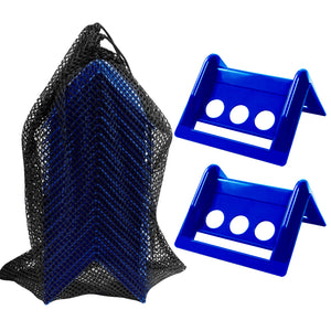 24 Pack Flatbed Edge Protectors with Carrying Case 4" Winch Ratchet Straps Plastic for Flatbed Cargo Load Truck Shipping Containers