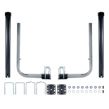 Cargar imagen en el visor de la galería, Boat Trailer Guide, 40"/48"/60" Adjustable Trailer Guide Ons Electro-Galvanized Steel with PVC Pipes for Ski Boat, Fishing Boat, Sailboat Trailer, Black/White
