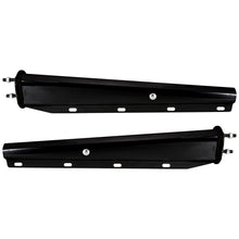 Laden Sie das Bild in den Galerie-Viewer, Mud Flap Hanger Set Carbon Steel Black Coated Finish, 30&quot; Length Rear Bar for Semi Trucks, 1-1/8&quot; - 2.5&quot; Bolt Spacing Spring Loaded Straight Mud, Black
