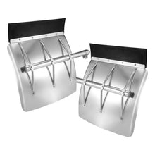Load image into Gallery viewer, Quarter Fenders Set with Tube 24&quot; x 24&quot;, Deluxe Stainless Steel, Triangle Bracket and Mounting Hardware Included, Right Left, Fit for Semi Truck Universal Fit
